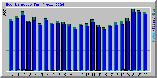 Hourly usage for April 2024